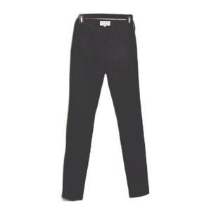 NWOT Kendall & Kylie Waxed Denim Faux Leather Jeans Womens 24 Black Goth Witchy